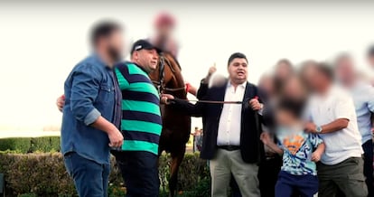 Wilson Verdugo junto a José Felipe Reyes Ossa, más conocido como el ‘Rey de Meiggs’,' en un video de redes sociales.