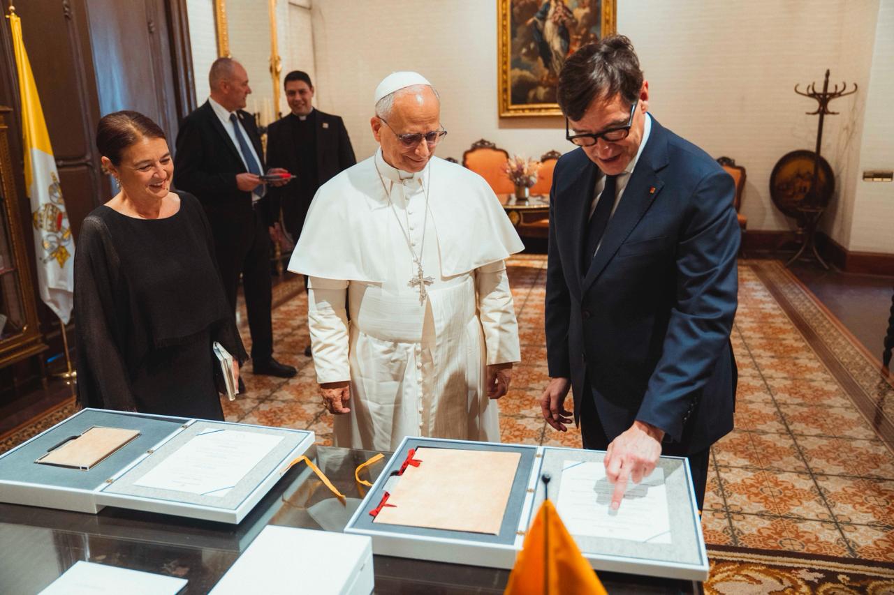 Salvador Illa agradece al Papa León XIV su sensibilidad hacia Cataluña