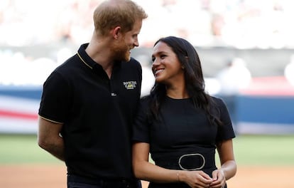 Enrique y Meghan, en Londres el pasado junio.