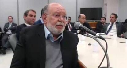 Léo Pinheiro durante su testimonio.