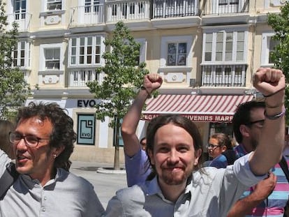 Jos&eacute; Mar&iacute;a Gonz&aacute;lez y Pablo Iglesias, este viernes.