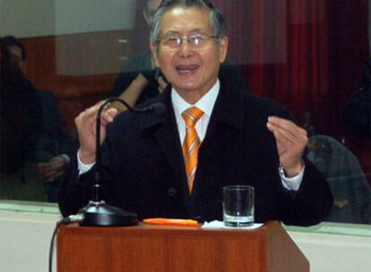 El ex presidente peruano se dirige al juez durante su alegato final, el pasado viernes.