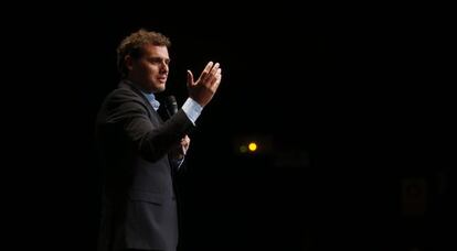 Albert Rivera, durante una presentación de Ciudadanos.