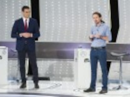 El líder de Podemos asegura que el candidato socialista ha quedado fuera de la carrera electoral del 20-D y Sánchez le acusa de pretender arañar votos al PSOE