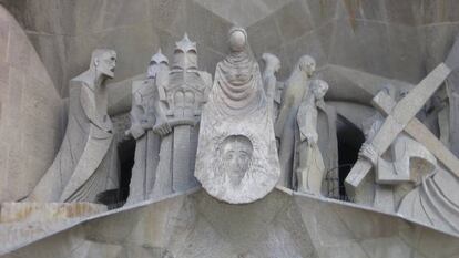 Algunes de les escultures de Subirachs per a la Sagrada Família.