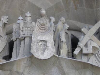 Algunes de les escultures de Subirachs per a la Sagrada Família.