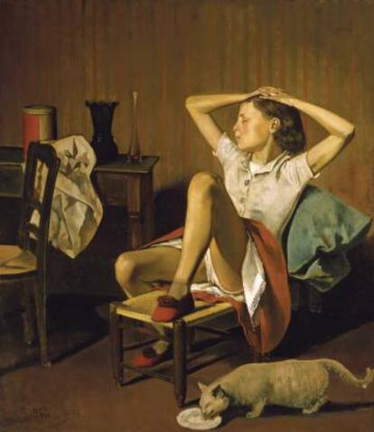 El cuadro 'Thérèse soñando' de Balthus.