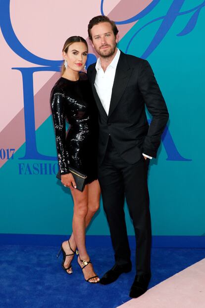 Elizabeth Chambers y Armie Hammer.