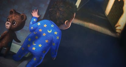 Ilustración de 'Among the sleep', 'indie game' noruego de horror.