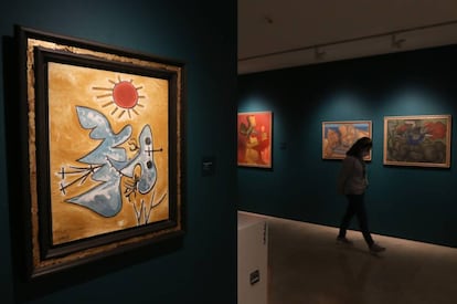 Exposición de obras del pintor Javier Vilató en el Museo Casa Natal de Picasso en Malaga. ZUMA Press, Inc.