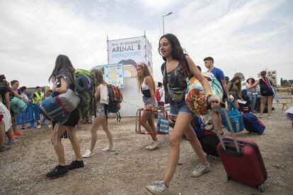 Festivalgoers at this year’s Arenal Sound, which ran into problems due to overcrowding within the site.