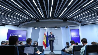 Pedro Sánchez, en el palacio de La Moncloa el pasado martes.