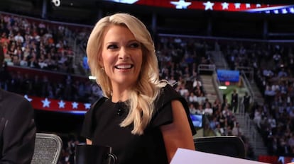 Megyn Kelly modera un debate republicano en agosto de 2015