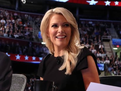 Megyn Kelly modera un debate republicano en agosto de 2015