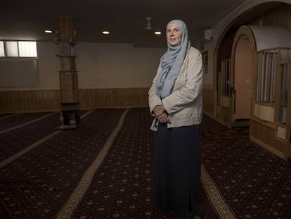 Marian Cuenca, en la mezquita de Ávila. 