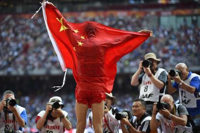 TOPSHOTS
El Chino Wang Zhen, celebra el segundo puesto de los 20 km marcha