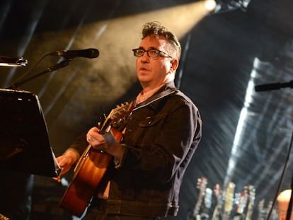 Richard Hawley, en un concierto en la sala Holmfirth Picturedrome de Holmfirth (Inglaterra) el pasado 22 de octubre.