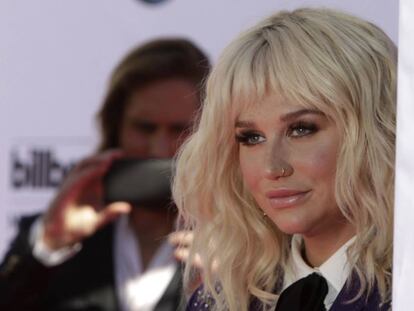Kesha, el pasado mes de mayo a su llegada a los premios Billboard celebrados en Las Vegas.
