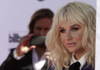 Kesha, el pasado mes de mayo a su llegada a los premios Billboard celebrados en Las Vegas.