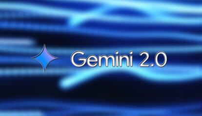 Logotipo de Gemini 2.0 con fondo azul