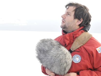 Juan Pablo Culasso en una expedición a la Antártica, en 2016.