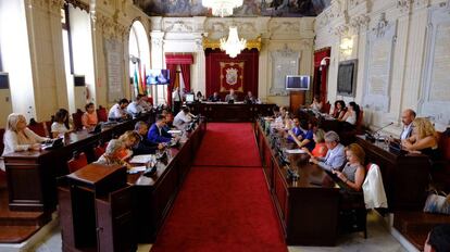 Pleno del Ayuntamiento de M&aacute;laga. 