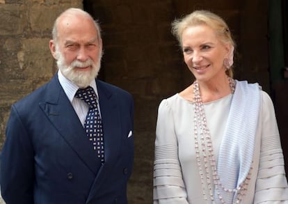 Marie-Christine von Reibnitz y su marido, Michael de Kent.