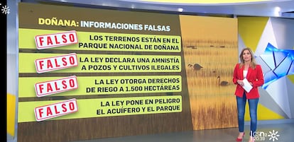 Fragmento del espacio Fake News emitido por Canal Sur.