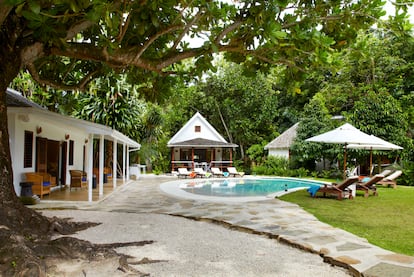 Piscina de la casa de Ian Fleming cerca de la localidad de Ocho Ríos, al norte de Jamaica. 