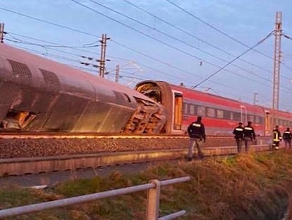 El accidente de tren de Italia, en imágenes