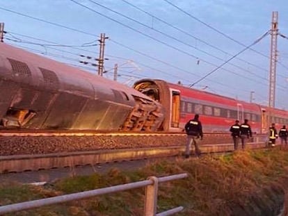 El accidente de tren de Italia, en imágenes
