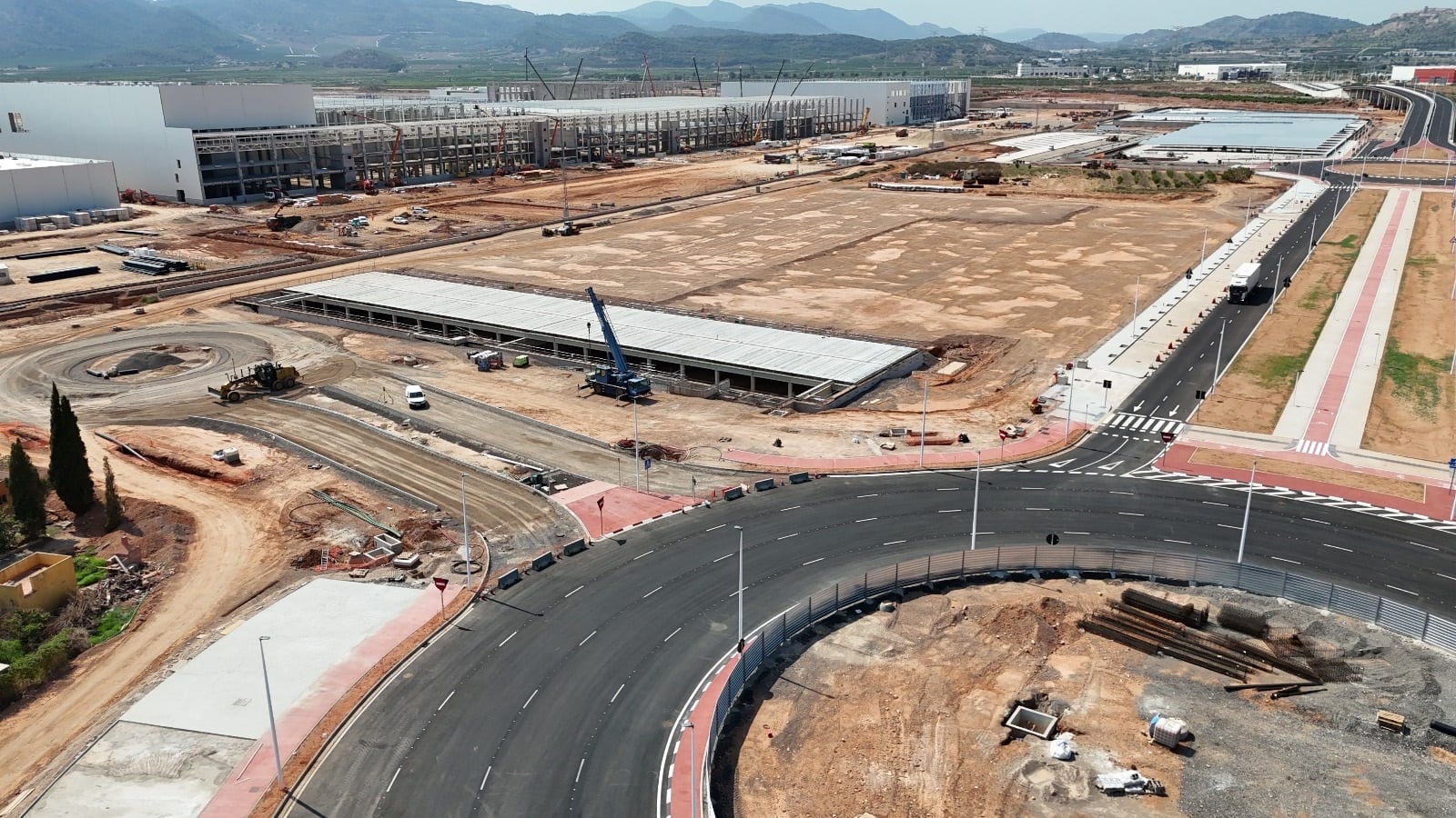 Imagen aérea de los terrenos de Parc Sagunt II en Valencia.