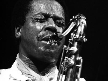 Wayne Shorter en el Festival de Jazz de Madrid en 1985.