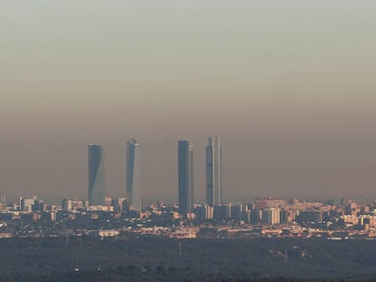 The skyline of the Spanish capital on Wednesday.