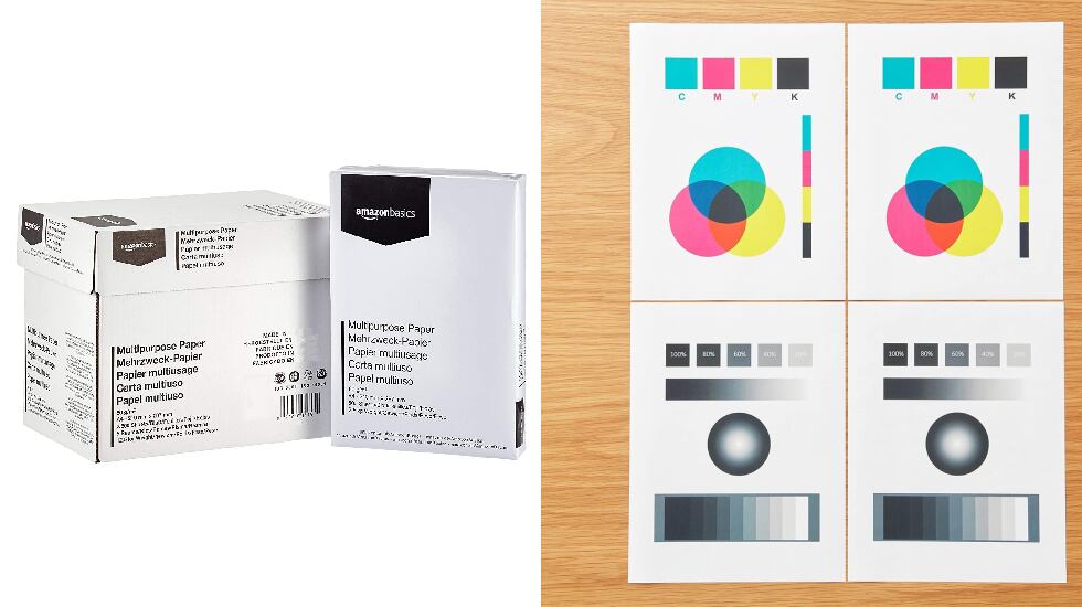 Folios de papel con acabado mate.