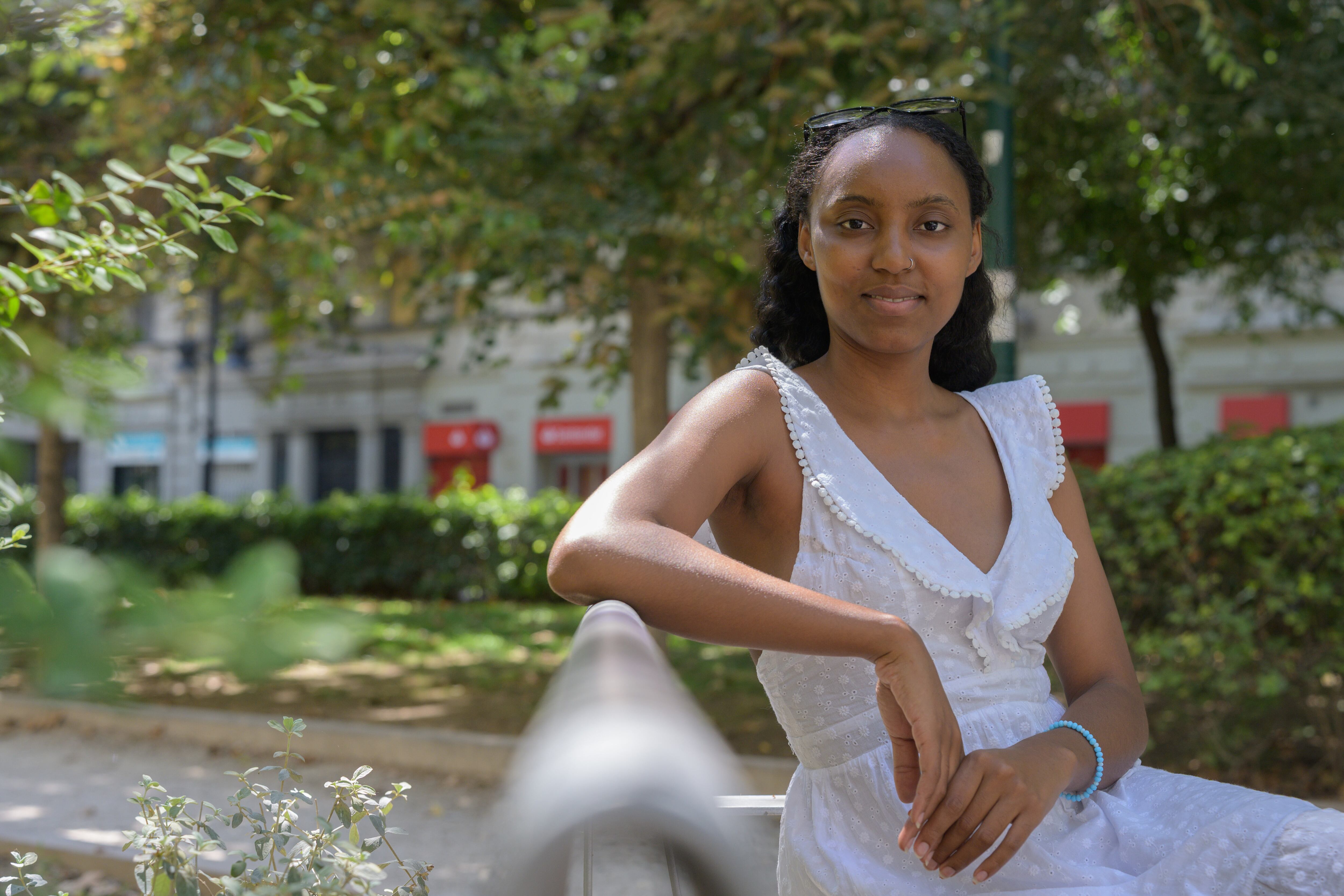 La centroafricana Chamchiya Cherif, de 25 años y con dos titulaciones universitarias, a finales de agosto en Valencia. 