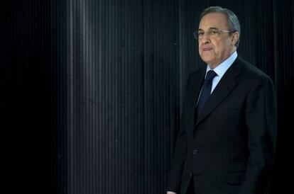 Florentino P&eacute;rez en el estudio de la Ser.