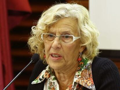 La alcaldesa de Madrid, Manuela Carmena.