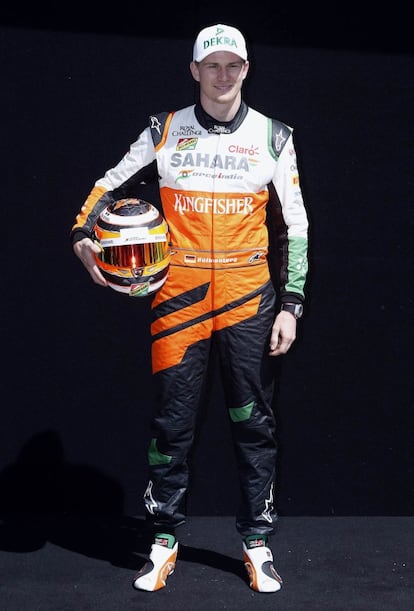 El alemán Nico Hulkenberg del Force India.