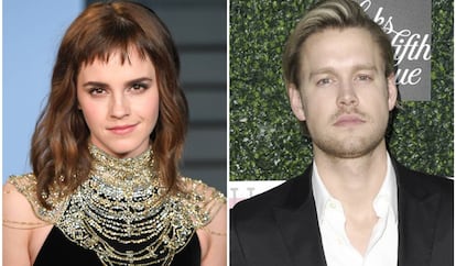 Los actores Emma Watson y Chord Overstreet.