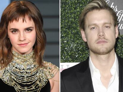 Los actores Emma Watson y Chord Overstreet.