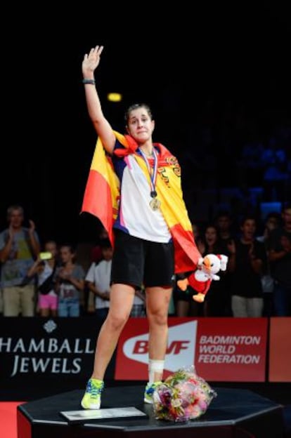 La jugadora de bádminton Carolina Marín.