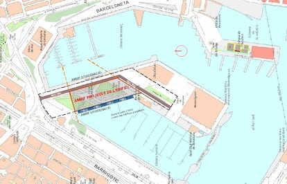 Gráfico del ámbito de ordenación del Liceu Mar