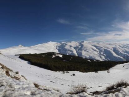 Vista de Sierra Nevada (Granada), un lugar &uacute;nico para medir el cambio clim&aacute;tico.