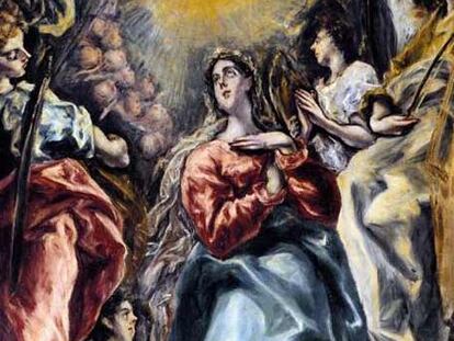 Fragmento del cuadro la 'Inmaculada Oballe', de El Greco.