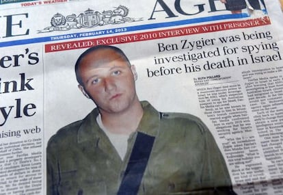 Foto de Ben Zygier en un diario australiano. 