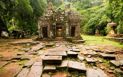 Complejo de templos de Wat Phu, en la provincia de Champasak (Laos).