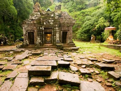 Complejo de templos de Wat Phu, en la provincia de Champasak (Laos).