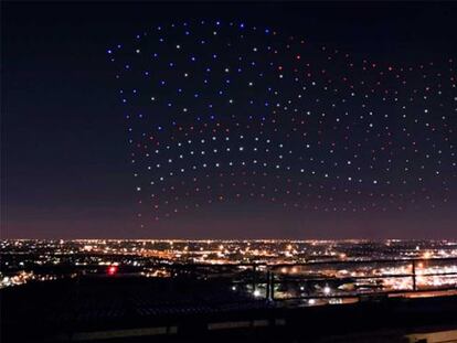 300 drones de Intel acompañan a Lady Gaga en su espectáculo de la Super Bowl