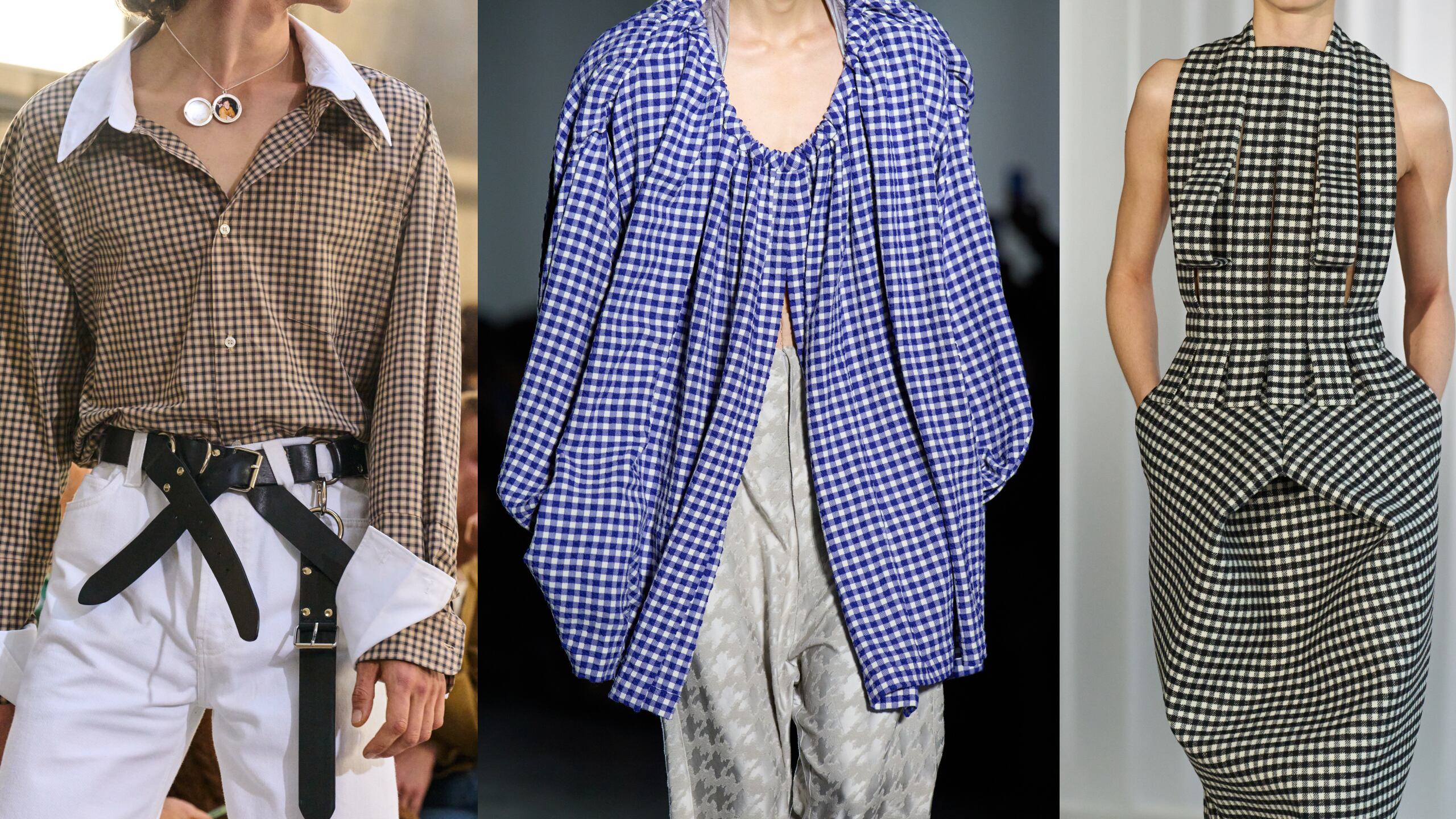 Propuestas de la belga  Meryll Rogge, Andreas Kronthaler para Vivienne Westwood y Jean Paul Gaultier. 